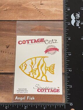 CottageCutz CCE-226 Angel Fish Metal Die For Scrapbooking & Crafts 2.5" X 1.9"
